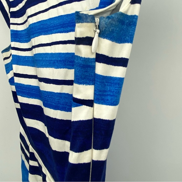 Kate Spade Blue Mariella Striped Dress Size 4 - Picture 6 of 13